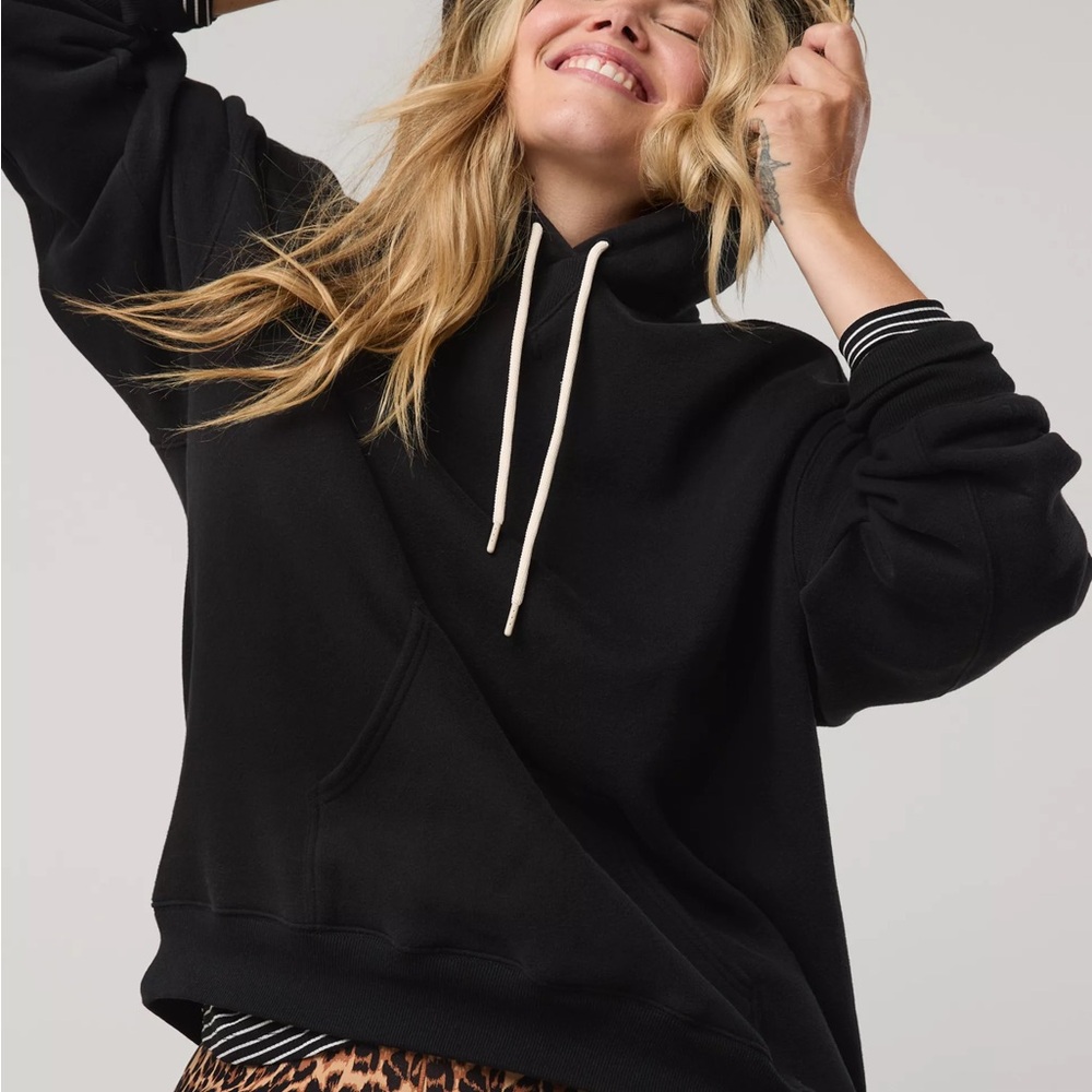 Aerie OFFLINE Cloud Fleece Hoodie Black XS
